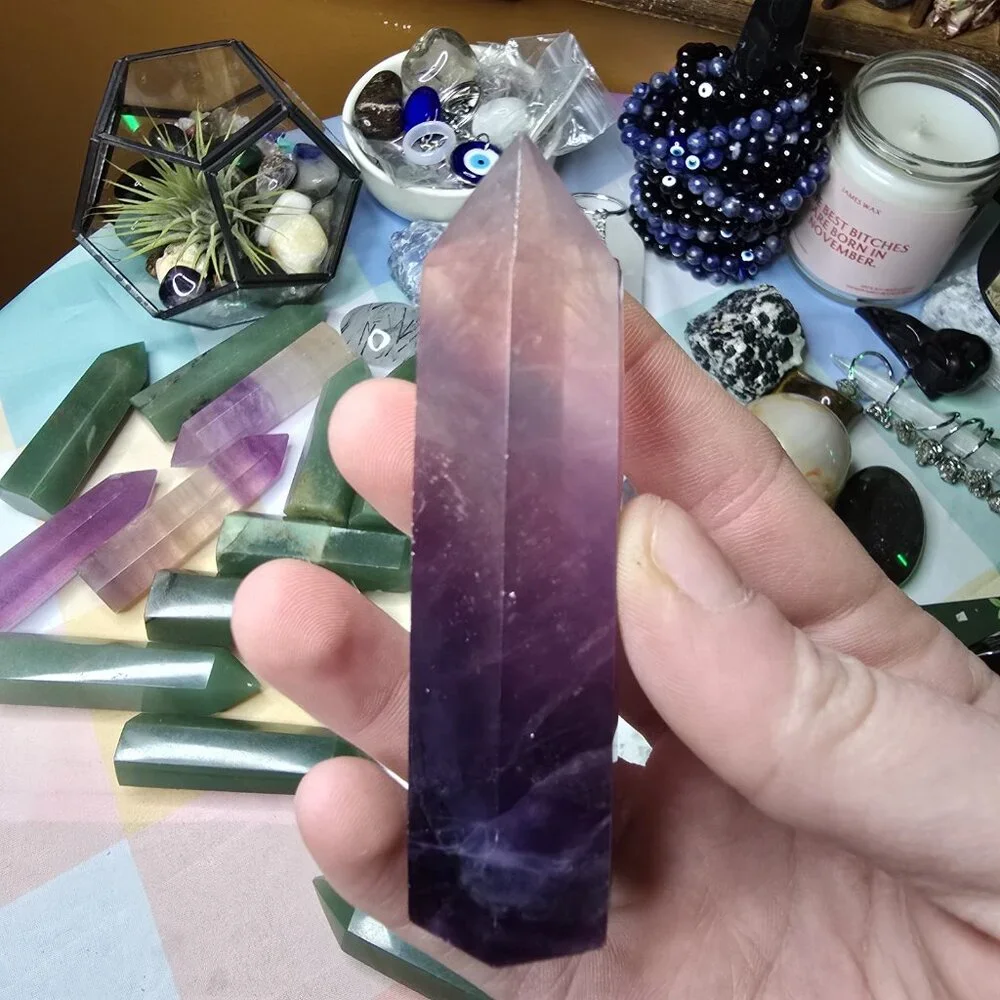 Fluorite Crystal Tower - Picture 4 of 5
